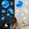 530Pcs Glowing Stars for Ceiling,Glow in The Dark Stars,Space Wall Decals Solar System Galaxy Planets Wall Stickers for Kids, Wall Decor for Girls Kids Bedroom Nursery Birthday Party Favor